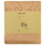 vidaXL Uterák na stôl 5 ks Obdĺžnikový Béžová 140 x 220 cm – Obrázok 3