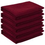 vidaXL Uterák na stôl 5 ks Obdĺžnikový Víno červené 140 x 220 cm – Obrázok 2