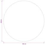 vidaXL Uterák na stôl 5 ks Okrúhly Krémovo biela Ø 160 cm – Obrázok 8