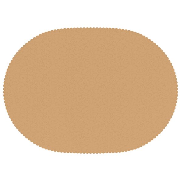 vidaXL Uterák na stôl 5 ks Oválny Béžová 130 x 220 cm – Obrázok 5
