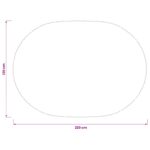 vidaXL Uterák na stôl 5 ks Oválny Béžová 130 x 220 cm – Obrázok 8