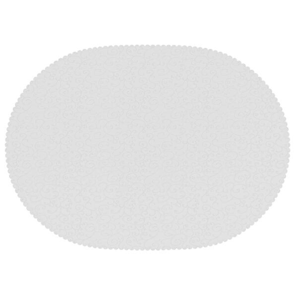 vidaXL Uterák na stôl 5 ks Oválny Biela 160 x 220 cm – Obrázok 5