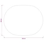 vidaXL Uterák na stôl 5 ks Oválny Biela 160 x 220 cm – Obrázok 8