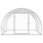 vidaXL Kurník pre kurčatá Strieborná 200 x 150 x 100 cm – Obrázok 3