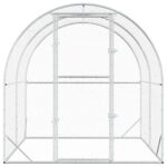 vidaXL Kurník pre kurčatá Strieborná 200 x 200 x 200 cm – Obrázok 3