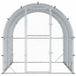 vidaXL Kurník pre kurčatá Strieborná 200 x 200 x 200 cm – Obrázok 4