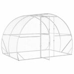 vidaXL Kurník pre kurčatá Strieborná 200 x 300 x 200 cm – Obrázok 2