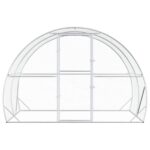 vidaXL Kurník pre kurčatá Strieborná 200 x 300 x 200 cm – Obrázok 3