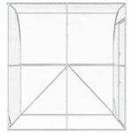 vidaXL Kurník pre kurčatá Strieborná 200 x 200 x 215 cm – Obrázok 4