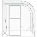 vidaXL Kurník pre kurčatá Strieborná 200 x 200 x 215 cm – Obrázok 4