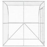 vidaXL Kurník pre kurčatá Strieborná 200 x 200 x 215 cm – Obrázok 5