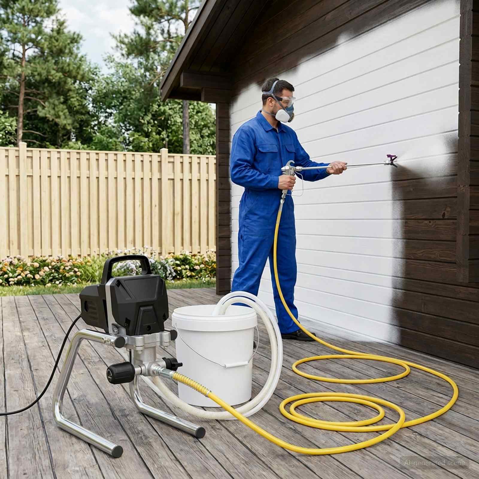 42044881_1.jpg vidaXL Bezvzduchová striekacia pištoľ Čierna Oceľ a plast – Obrázok 1