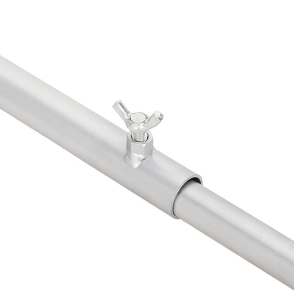 vidaXL Nosník plachty na prívesy Strieborná 102-155 cm Hliník – Obrázok 7