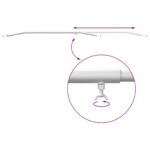 vidaXL Nosník plachty na prívesy Strieborná 102-155 cm Hliník – Obrázok 8