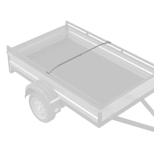 vidaXL Nosník plachty na prívesy Strieborná 136-218 cm – Obrázok 3