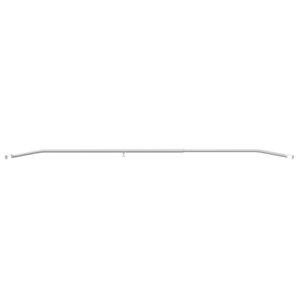 vidaXL Nosník plachty na prívesy Strieborná 136-218 cm – Obrázok 5