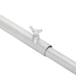 vidaXL Nosník plachty na prívesy Strieborná 136-218 cm – Obrázok 7