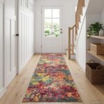 vidaXL Behúň LESAKA farebné 80 x 200 cm Diamantový zamat