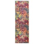 vidaXL Behúň LESAKA farebné 100 x 200 cm Diamantový zamat – Obrázok 2
