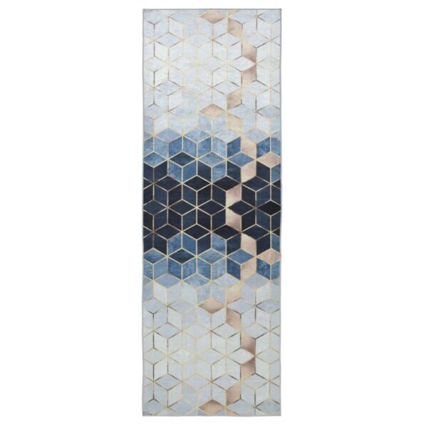 vidaXL Behúň LESAKA Strieborná 50 x 350 cm Diamantový zamat – Obrázok 2