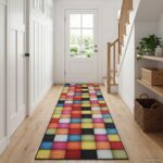 vidaXL Behúň LESAKA farebné 80 x 100 cm Diamantový zamat