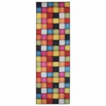 vidaXL Behúň LESAKA farebné 100 x 400 cm Diamantový zamat – Obrázok 2