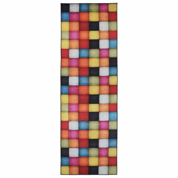vidaXL Behúň LESAKA farebné 100 x 400 cm Diamantový zamat – Obrázok 2