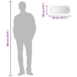 vidaXL Zrkadlo do kúpeľne s LED Priehľadná 50 x 20 cm tvrdené sklo – Obrázok 11