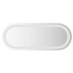 vidaXL Zrkadlo do kúpeľne s LED Priehľadná 50 x 20 cm tvrdené sklo – Obrázok 2