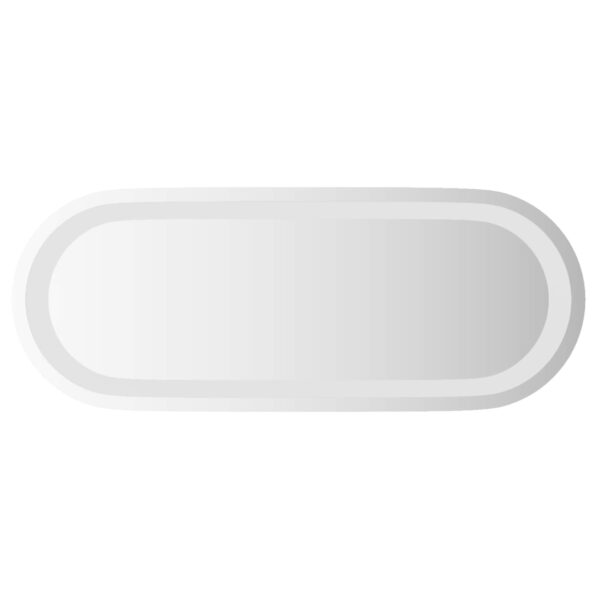 vidaXL Zrkadlo do kúpeľne s LED Priehľadná 50 x 20 cm tvrdené sklo – Obrázok 2