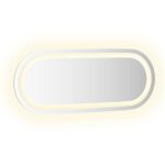 vidaXL Zrkadlo do kúpeľne s LED Priehľadná 50 x 20 cm tvrdené sklo – Obrázok 3