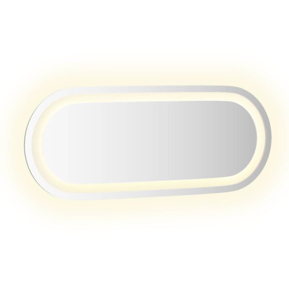 vidaXL Zrkadlo do kúpeľne s LED Priehľadná 50 x 20 cm tvrdené sklo – Obrázok 3