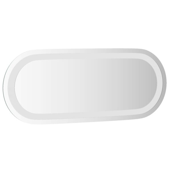 vidaXL Zrkadlo do kúpeľne s LED Priehľadná 50 x 20 cm tvrdené sklo – Obrázok 4