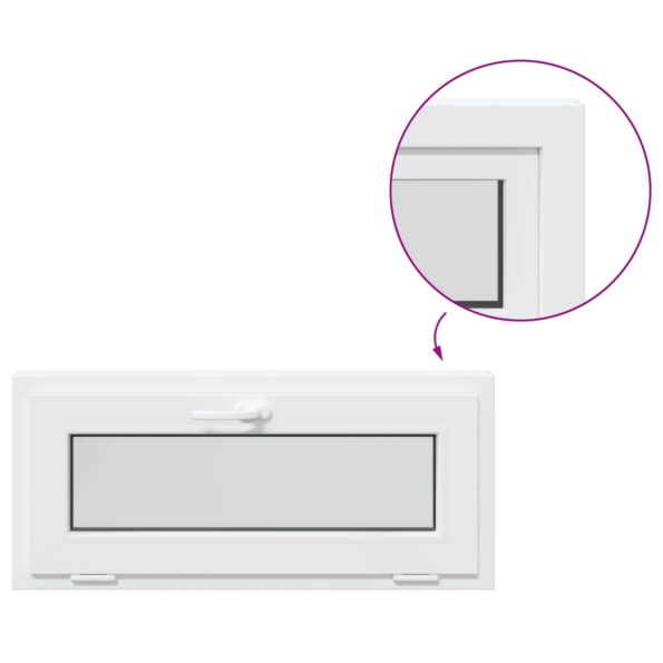 vidaXL Okno s nakloneným základom RISOR 90 x 45 cm – Obrázok 2