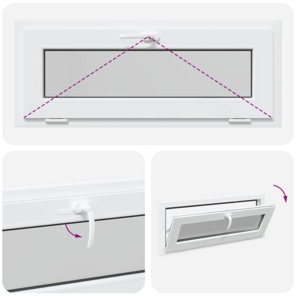 vidaXL Okno s nakloneným základom RISOR 105 x 40 cm – Obrázok 10