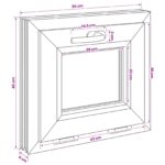 vidaXL Okno s nakloneným základom RISOR 50 x 45 cm – Obrázok 10