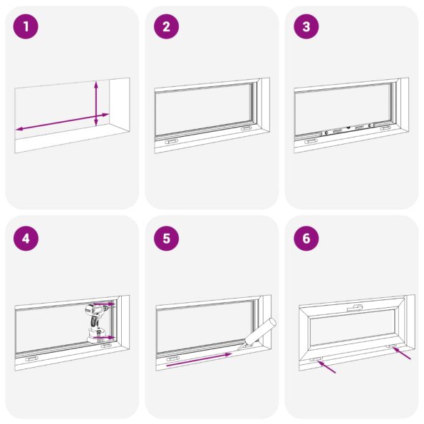 vidaXL Okno s nakloneným základom RISOR 105 x 45 cm – Obrázok 9