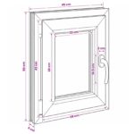 vidaXL Podkrovné okno RISOR 50 x 55 cm PVC a sklo – Obrázok 11