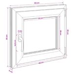 vidaXL Podkrovné okno RISOR 55 x 50 cm PVC a sklo – Obrázok 11