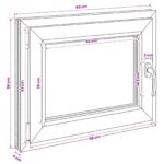 vidaXL Podkrovné okno RISOR 50 x 55 cm PVC a sklo – Obrázok 11