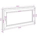 vidaXL Podkrovné okno RISOR 120 x 50 cm PVC a sklo – Obrázok 11