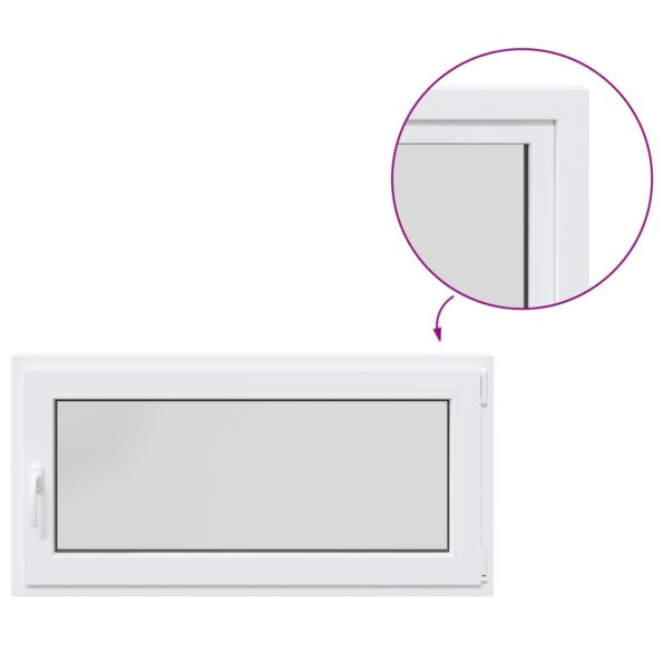 vidaXL Podkrovné okno RISOR 120 x 50 cm PVC a sklo – Obrázok 2
