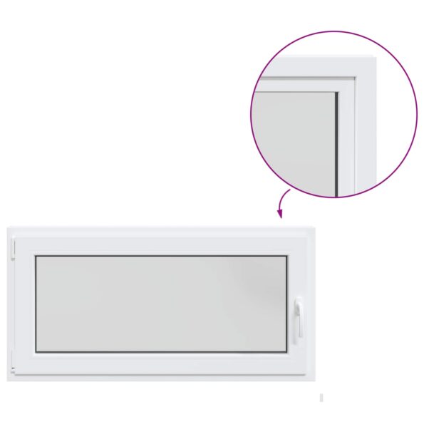 vidaXL Podkrovné okno RISOR 120 x 50 cm PVC a sklo – Obrázok 2