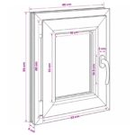 vidaXL Podkrovné okno RISOR 40 x 55 cm PVC a sklo – Obrázok 11