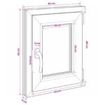 vidaXL Podkrovné okno RISOR 50 x 55 cm PVC a sklo – Obrázok 10