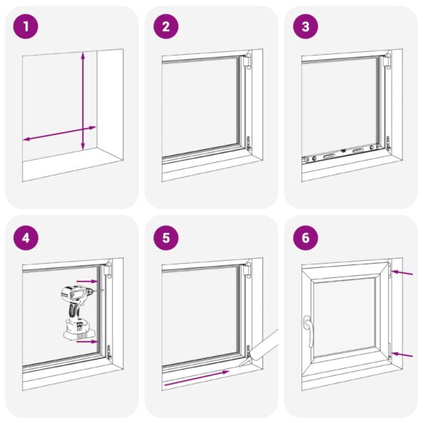 vidaXL Podkrovné okno RISOR 55 x 55 cm PVC a sklo – Obrázok 9