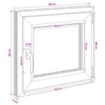 vidaXL Podkrovné okno RISOR 60 x 55 cm PVC a sklo – Obrázok 11
