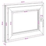 vidaXL Podkrovné okno RISOR 50 x 55 cm PVC a sklo – Obrázok 11