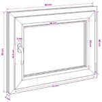 vidaXL Podkrovné okno RISOR 80 x 55 cm PVC a sklo – Obrázok 11