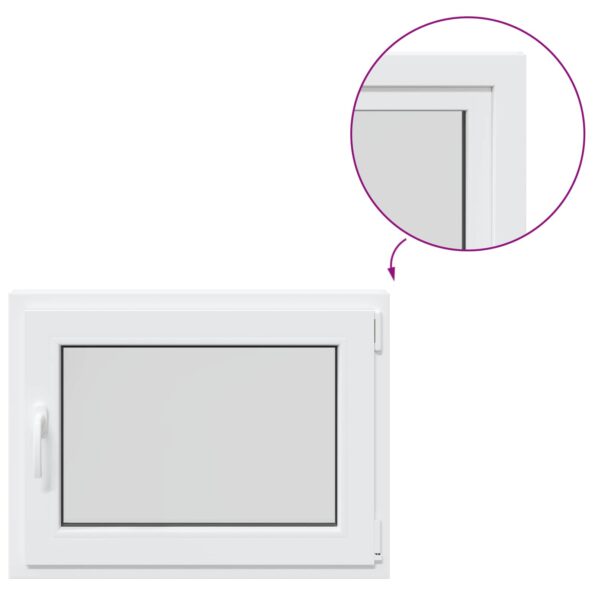vidaXL Podkrovné okno RISOR 80 x 55 cm PVC a sklo – Obrázok 2